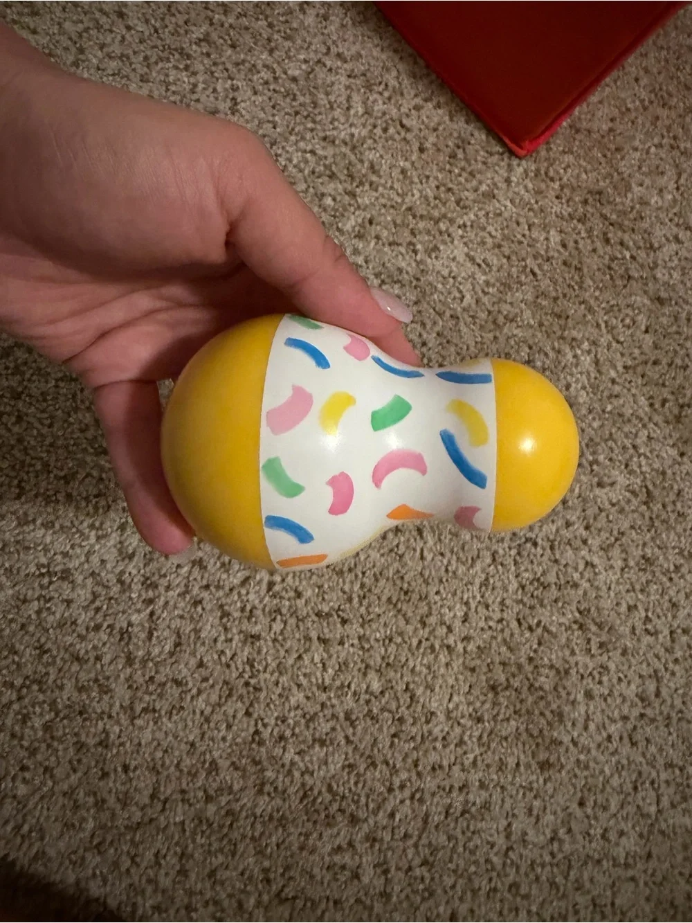 Plush Rainbow Squeeze Ball - Multicolor Soft Sensory Toy